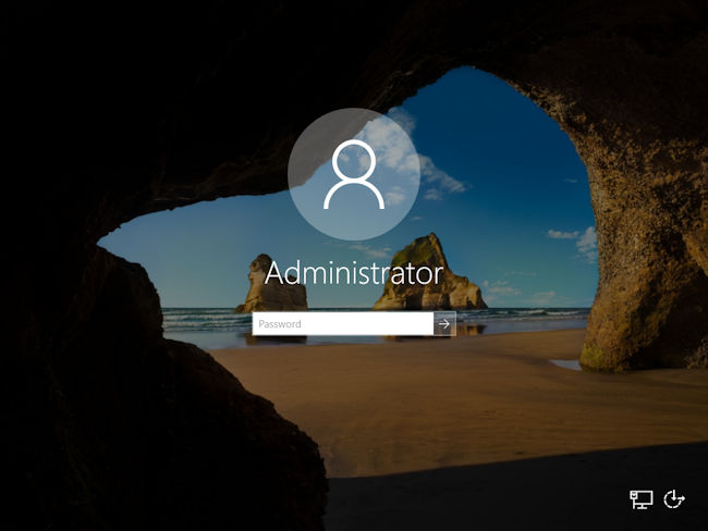 Enter password for administrator.